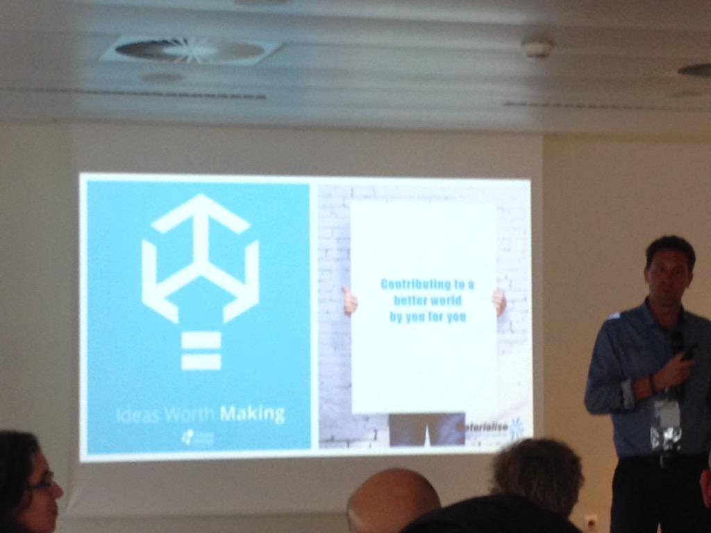 ArnoTazio's tweet photo. Inspiring speech on #winningbygiving Something #Materialise practiced well and pushing more with #ideasworthmaking 👍 http://t.co/n77E0bO92K
