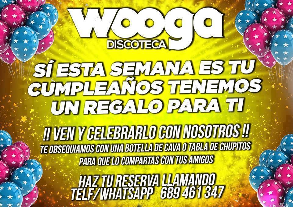 WOOGALASOLANA's tweet photo. ¿¿SI ES ESTA SEMANA TU CUMPLEAÑOS?? VEN Y CELEBRARLO CON NOSOTROS EN WOOGA DISCOTECA !! TENEMOS UN REGALO PARA TI !! http://t.co/VB86B3Mb60