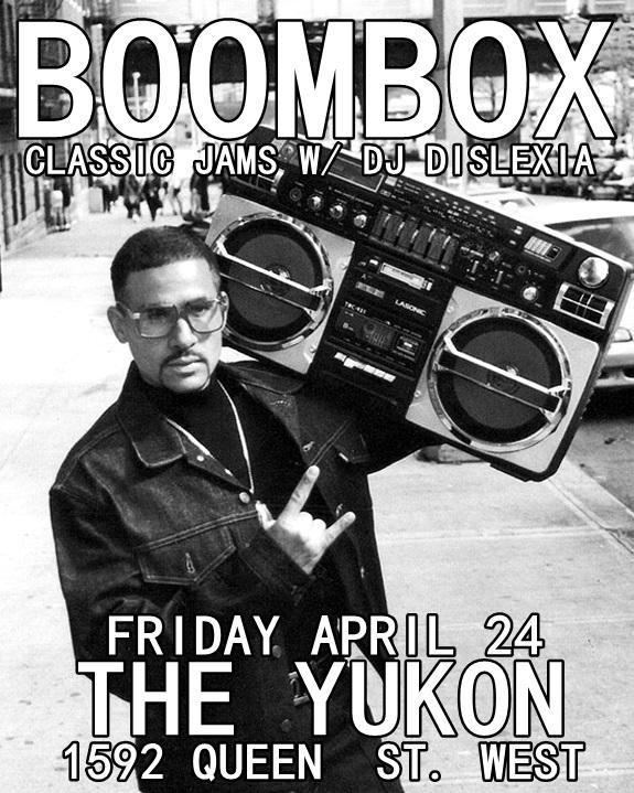 theyukonbar's tweet photo. TONIGHT!! CLASSIC JAMS/GUILTY PLEASURES w/ DJ DISLEXIA. Don't bring the kitchen sink, he's got it!!#danceparkdale http://t.co/SrRxCy9erN