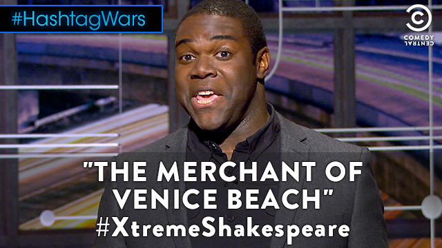 midnight's tweet photo. What tweets through yonder hashtag breaks? Watch #XtremeShakespeare extended/uncensored here: http://t.co/bzytR1eQG9 http://t.co/Ukl6k55Xne