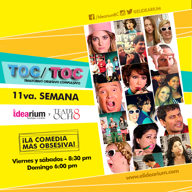 elidearium's tweet photo. ¡ÚLTIMAS SEMANAS DE #TOCTOC!
Adquiere tus tickets antes de que se agoten en: http://t.co/glPObUolMo | (305) 541 4841 http://t.co/XBD4nEACup