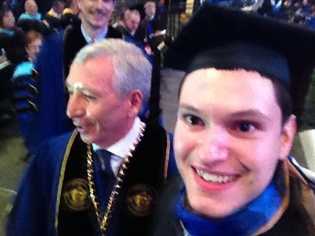 BerkeleyCollege's tweet photo. A #gradselfie with @marc_dip719 and president Dario Cortes #BerkeleyGrad2015 http://t.co/h2x5HQj51y