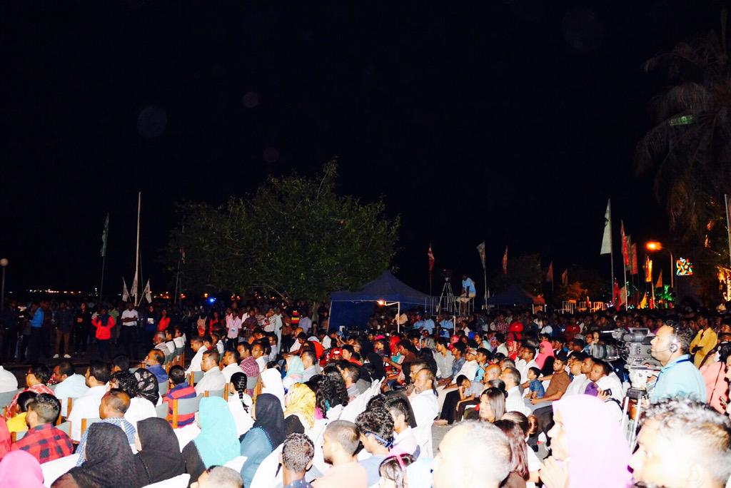 Affan Nashid (@affante) on Twitter photo #HappeningNow #Minivan50 moodhu kulhivaru festival <a href="/PresidentYAG/">President Yameen</a> rasmeekoh ifthithaahu kohdhehvumuge rasmiyyathu #HappeningNow #Minivan50 moodhu kulhivaru festival <a href="/PresidentYAG/">President Yameen</a> rasmeekoh ifthithaahu kohdhehvumuge rasmiyyathu