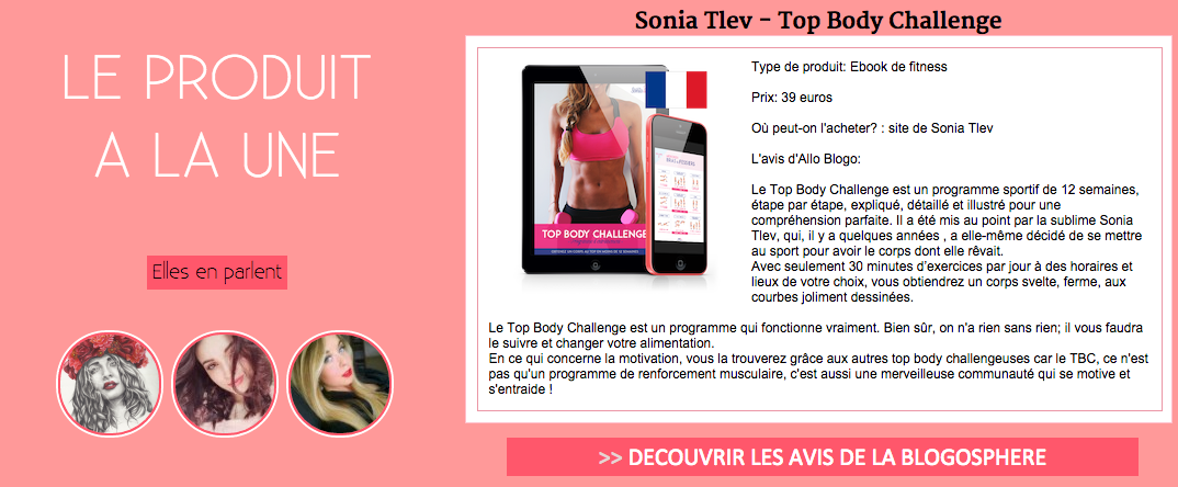 AlloBlogo's tweet image. Change ton corps avec leTBC de la sublime @soniatlev1 lc.cx/Z4eh cc @youcanheartit @Axetsescaprices #TBC