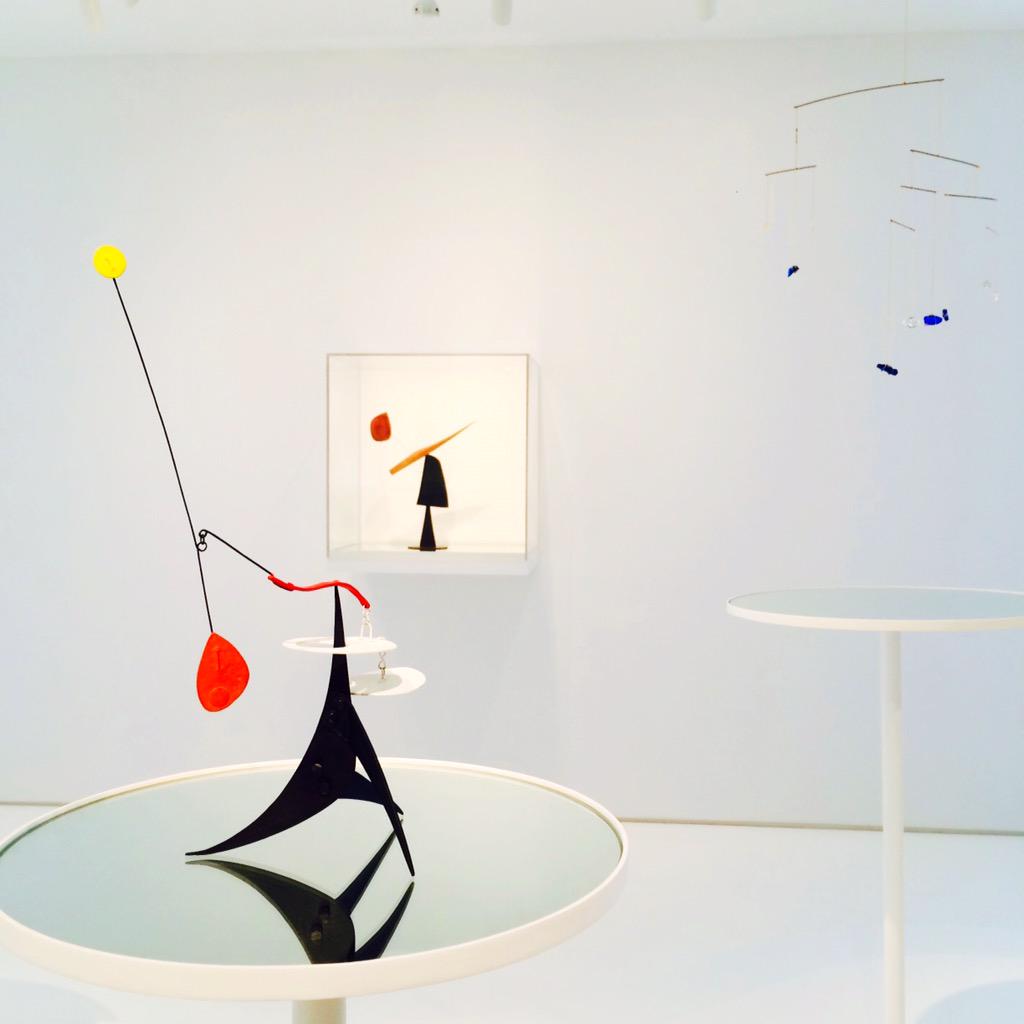 the most charming Calders I've ever seen ❤️💙 @Calderfoundation #alexandercalder #dominiquelevy