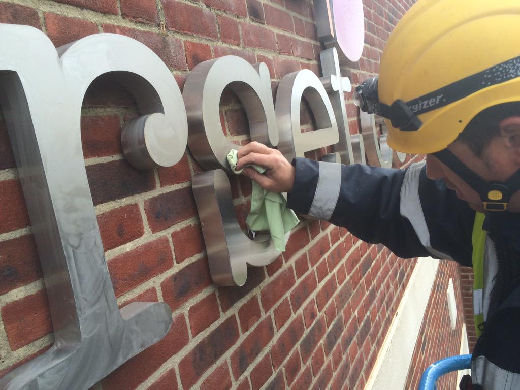WykeWindowClean's tweet image. Spot of window cleaning and signage polishing at @dorsetcereals