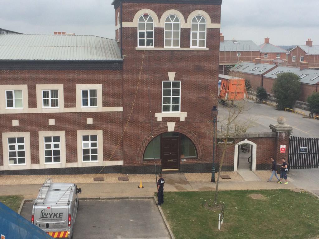 WykeWindowClean's tweet image. Spot of window cleaning and signage polishing at @dorsetcereals