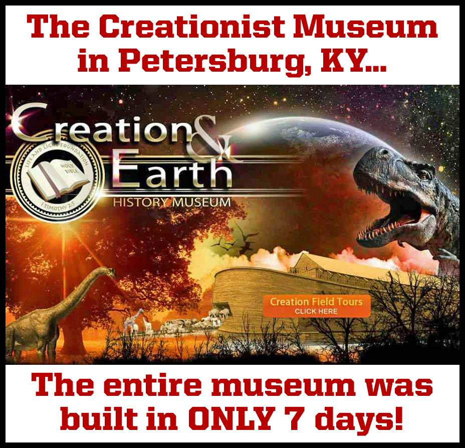 donmcmillan's tweet image. Creation Museum in KY is an amazing place! Hard to believe it was built in ONLY 7 days #creationist #EvolutionRules