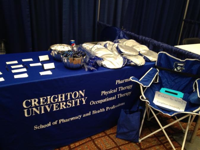 BrigidBidrowski's tweet photo. @NebraskaPharm Stop by and say "hi" at the Creighton table in exhibit hall. We love to CU! http://t.co/9pLL5D8kY2