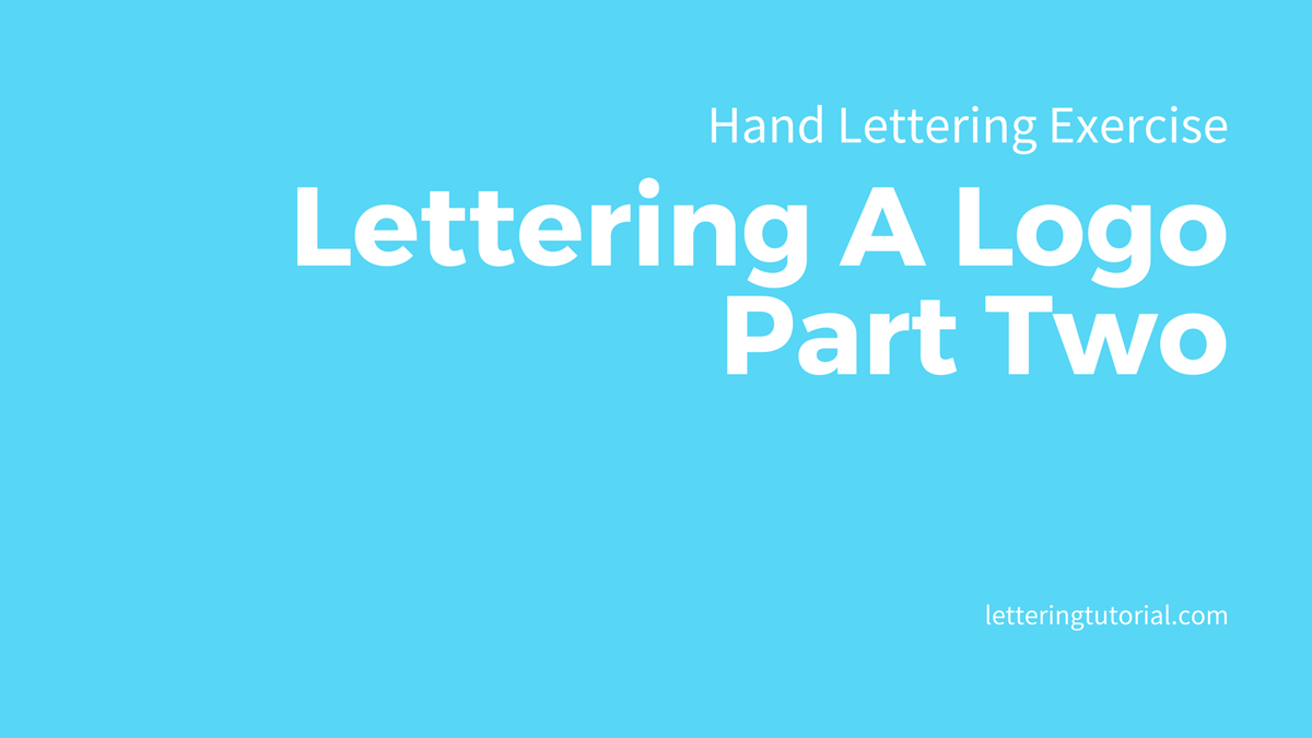 letteringtut's tweet image. Join me in a Hand Lettering logo exercise part two!

letteringtutorial.com/hand-lettering… 
#letteringtutorial #handlettering #logo