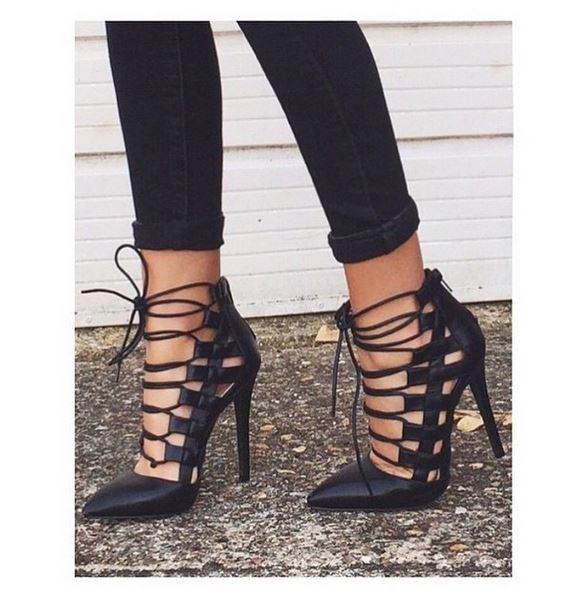 public desire lace up sandals