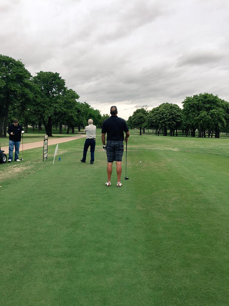 STWChamber's tweet photo. Wrapping up a great day of golf before the rain comes in on #18 tee! #ChamberGolfClassic http://t.co/TX94lc03K2