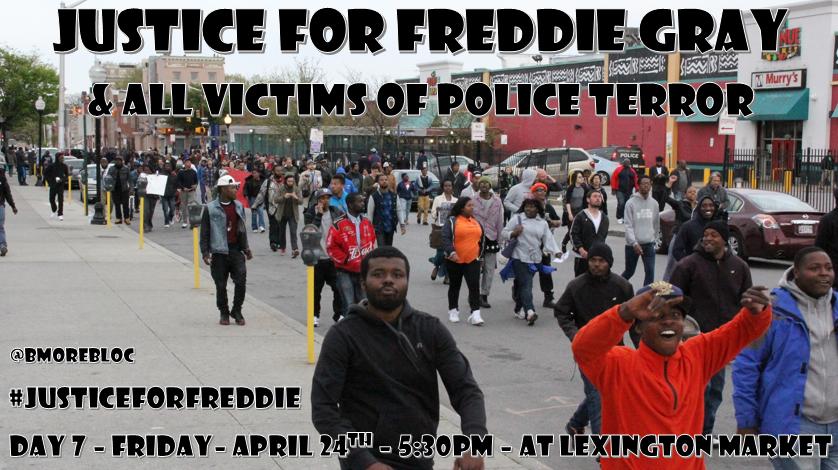 #BALTIMORE #ONAMOVE to get #JusticeForFreddieGray - Day 7 - Come to Lexington Market  RIGHT NOW #FreddieGray