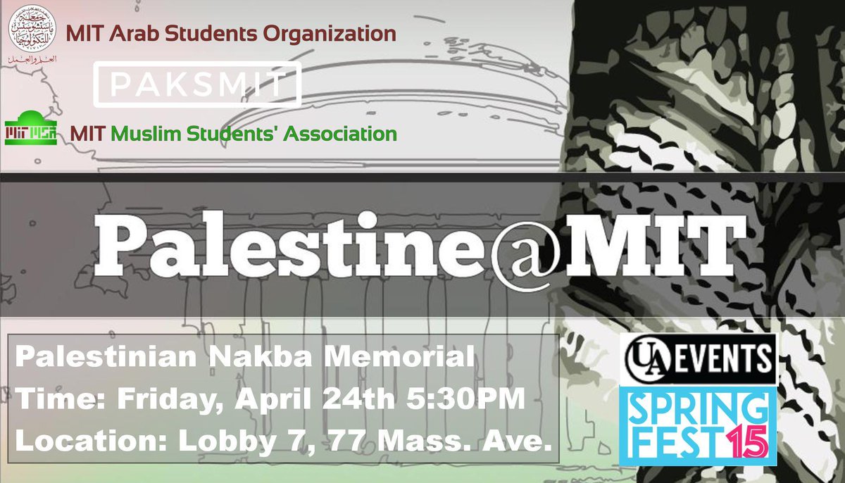 Memorial for #Palestine at #MIT #SpringFest2015 followed by the greatest <a href="/LupeFiasco/">“SAMURAI DX” & “SAMURAI” OUT NOW!</a>, would you show us some love?!