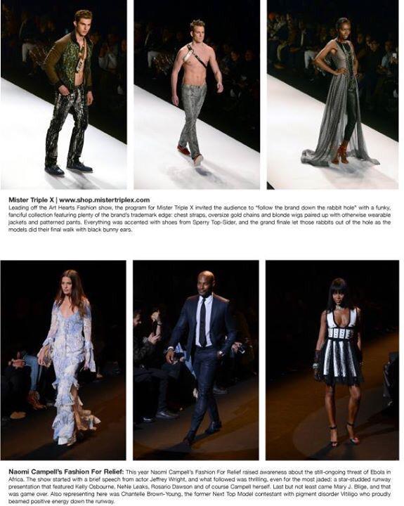 MisterTripleX's tweet photo. Amazing l! Two articles in @rainemagazine #MisterTripleX by #ErikRosete at @MBfashionweek #SperryNYFW #JasonJaskot http://t.co/hWUUj4JEx5