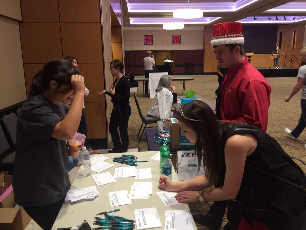 DashaIvanovaPR's tweet image. .@TexasTech Homecoming King&amp;amp;Queen have helped #defineyourline already. What about you? defineyourline.org