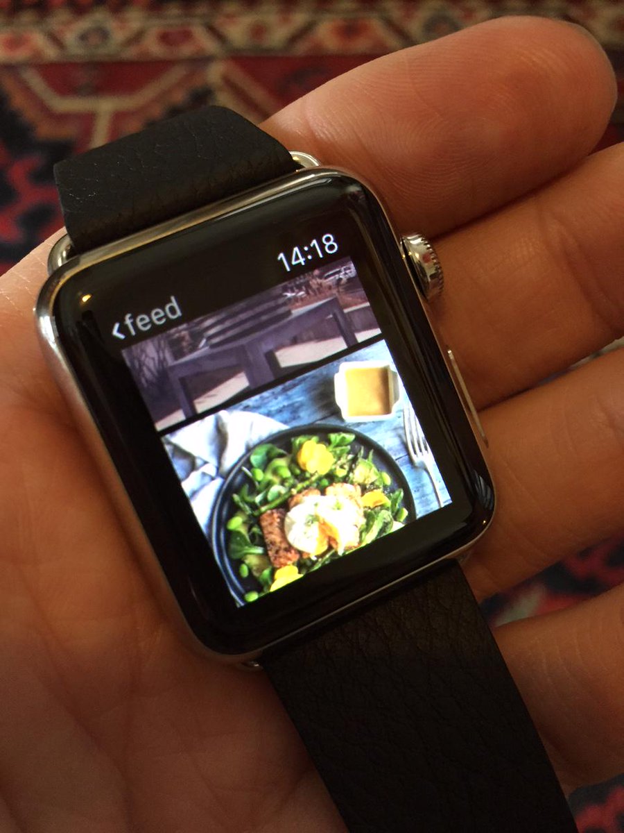 gramoryapp's tweet photo. Look at what we got today... and it appears it's running Gramory! #applewatch #gramory http://t.co/x1S2eW0tgo