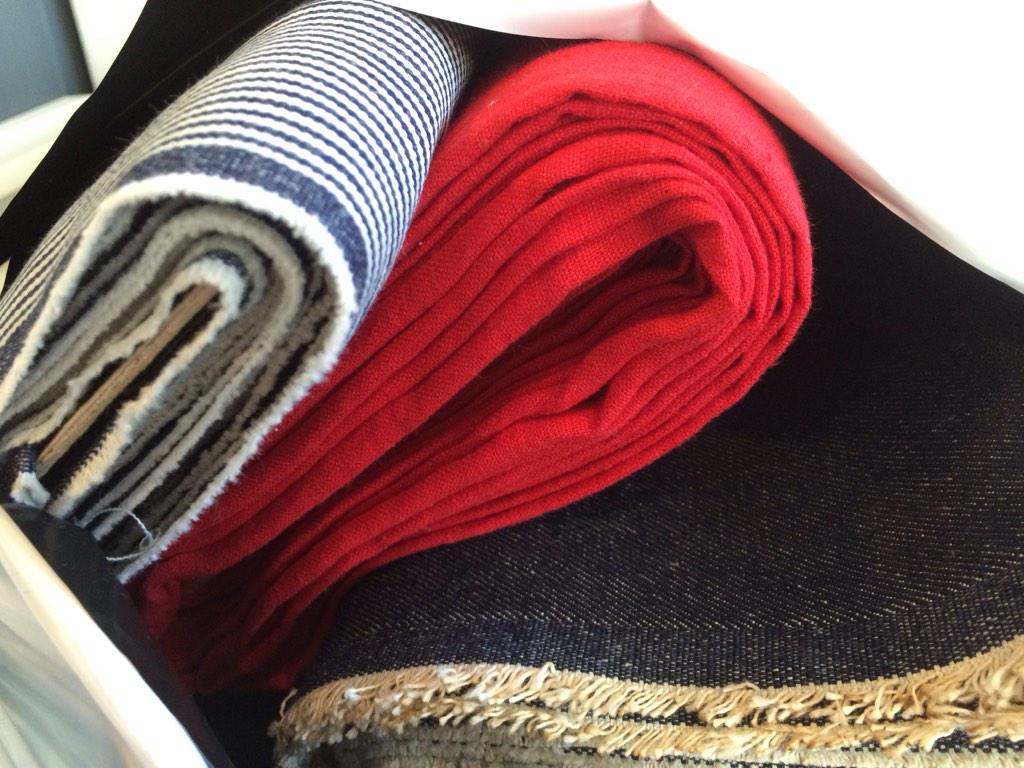 phgcowes's tweet photo. Newly available, a selection of fabric by the metre #linen #sewing #denim http://t.co/nZ7uvVG8Kb