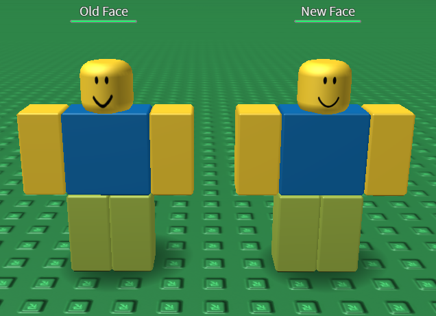 default new roblox face