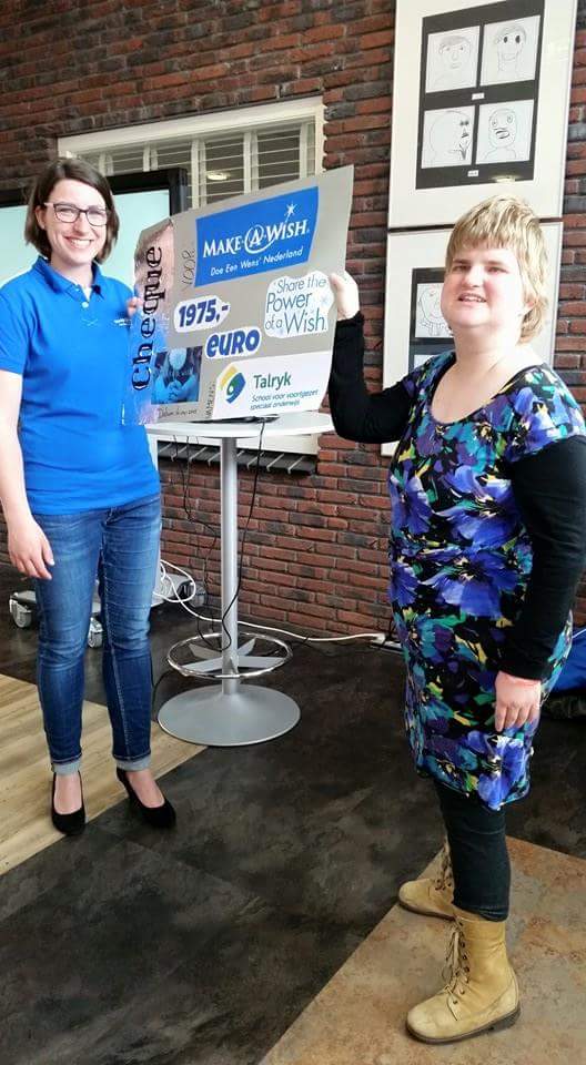 Maar liefst € 1.975 zamelde VSO Talryk Drachten in voor <a href="/MakeAWishNL/">Make-A-Wish NL</a> De opbrengst van 2 markten op school.