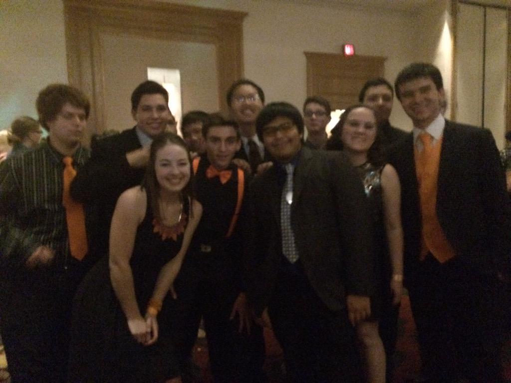 frc4322's tweet photo. @FRC399  Thanks so much for putting on Roboprom last night. We had a great time! #omrobots http://t.co/2agGiyf998