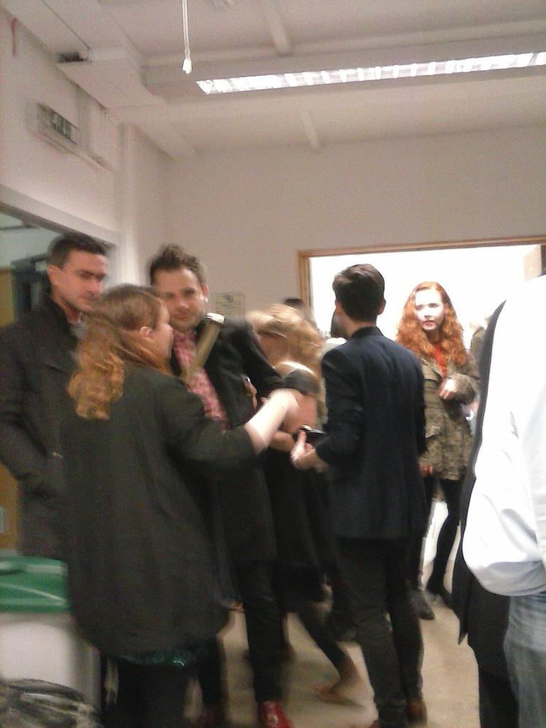 CultureInk's tweet photo. #buzzforbuzz man of the cover arrives to big launch! #LewisGordon @Vagabondvoices http://t.co/B2ng7TuVoO