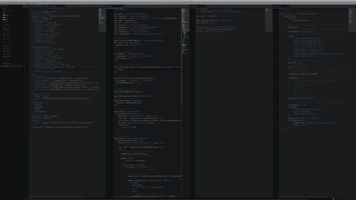 patoistvan's tweet image. Atom Editor on UHD (LG 40" UHD TV) #atomeditor #atom #javascript #nodejs #JavaScript - Xubuntu 15.04