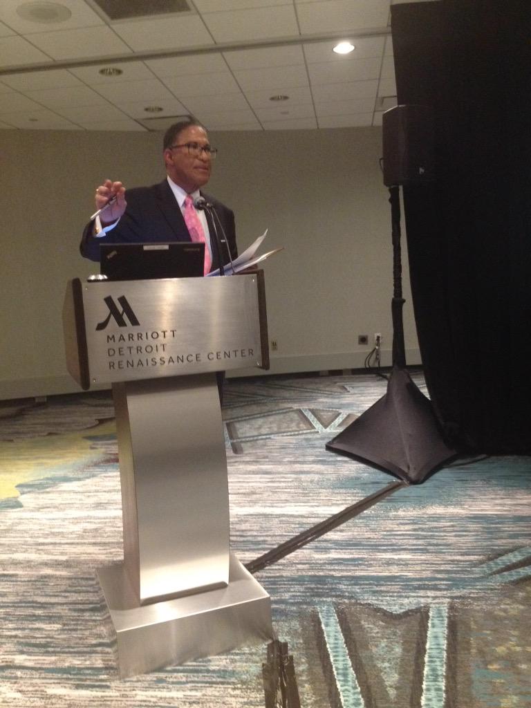AtkinsonReports's tweet photo. .@NABJ Executive Director @32ndGP giving his report #SpringBoardMeeting #Detroit http://t.co/9EH12BBp0t