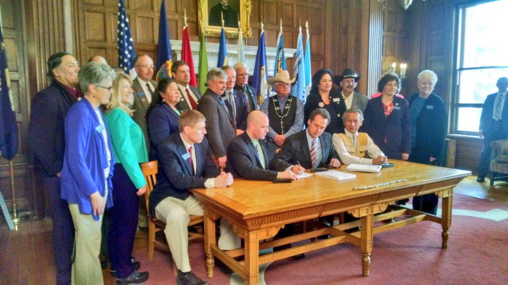 MTSenateDems's tweet photo. The ratification of CSKT #WaterCompact now moves onto Congress. Had lots of help in the #MTLeg #keepitgoing #Historic http://t.co/yvb77jp2Zo