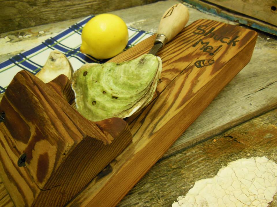 CaribouPoint's tweet photo. You can find these awesome reclaimed wood shuck boards @HfxSeaportMrkt #GoldWaterSeafood booth this weekend! http://t.co/Kqwfw7oXAr
