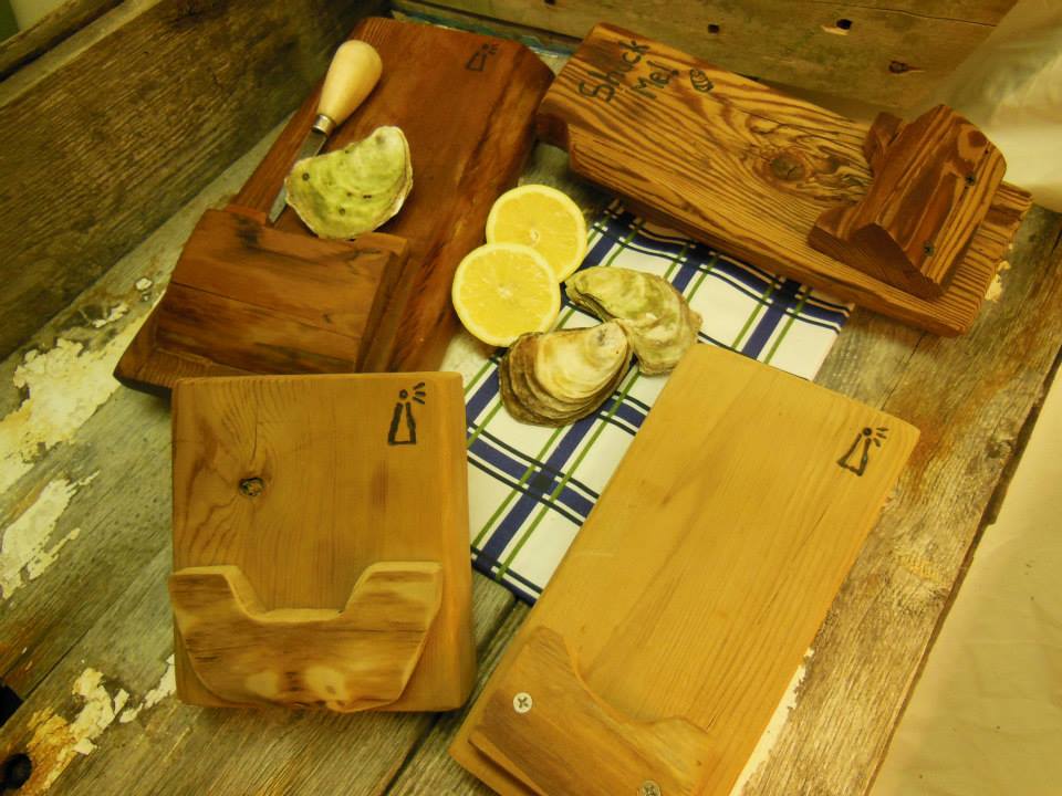 CaribouPoint's tweet photo. You can find these awesome reclaimed wood shuck boards @HfxSeaportMrkt #GoldWaterSeafood booth this weekend! http://t.co/Kqwfw7oXAr