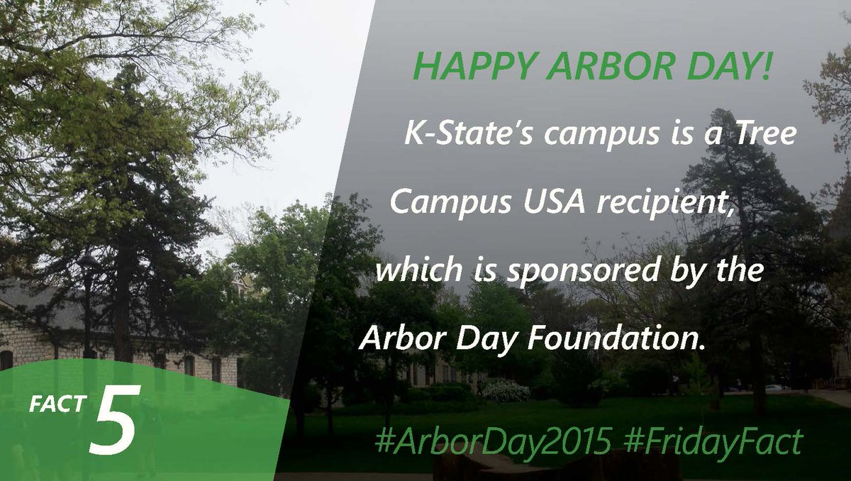 LArchive2015's tweet photo. Enjoy your National Arbor Day with a #FridayFact!
#LarchiveMHK #ArborDay2015 #KansasState http://t.co/JjcWStsXhI
