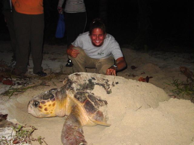 MarineKatPat's tweet photo. #BestFieldWorkPic My first #seaturtle nesting. Def a top 3 life experience! at @OceanicSociety Blackbird Caye FS http://t.co/FMhamIzOuu