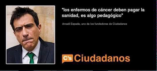 Enbocabierta's tweet photo. Arcadi Espada, funda Ciudadanos "Hay q castigar mujeres q tengan un hijo tonto" "Q se pague el cáncer el q lo tenga" http://t.co/NdyTZdd6YJ