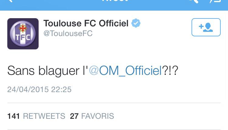 ActuFoot_'s tweet photo. Et pendant ce temps là, le TFC sur Twitter... http://t.co/78kjaJu7VK
