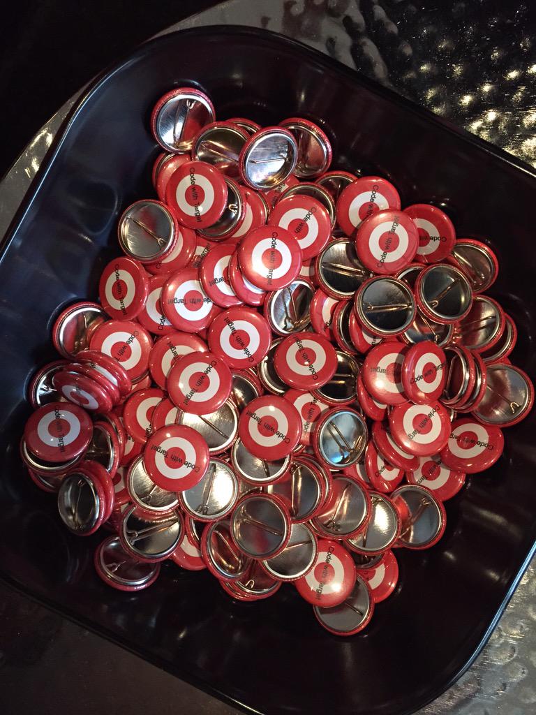 TargetCareers's tweet photo. Make sure you stop by the Target lounge and collect a #codewithtarget pin! #IAS15 http://t.co/hDSClwhkQx