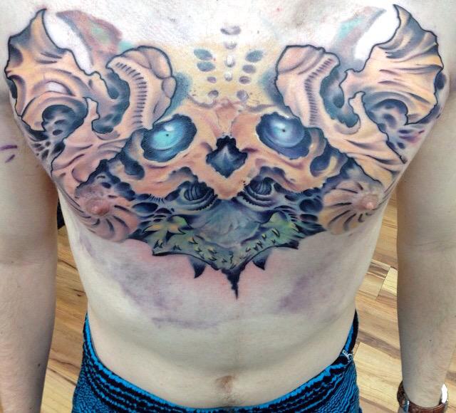 ReINKarnatedD's tweet photo. Bio-organic tattoo by @bartmantattoos http://t.co/7TaYTGuxdL