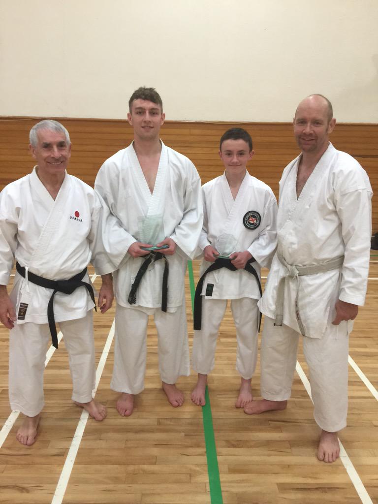 Sensei Sherry, Sensei Terry and our two newest Dan Grades Kev Diamond 2nd Dan and Andrew Mills 3rd Dan! <a href="/TheKUGB/">KUGB</a>