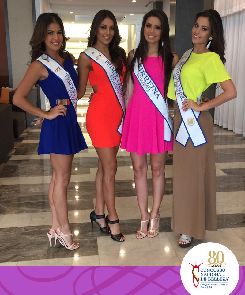 ReinadoColombia's tweet image. Las Finalistas con un look de @studiofcolombia. Colores vibrantes y siluetas muy femeninas. #AgendaCNB #LookStudioF.