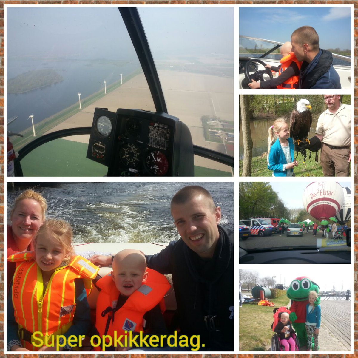Fantastische dag vandaag. Super opkikkerdag wat een feest voor mij samen met mijn grote zus,papa en mama <a href="/DeOpkikker/">Stichting Opkikker</a>