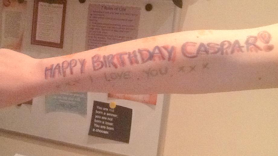 HAPPY BIRTHDAY CASPAR I LOVE YOU    