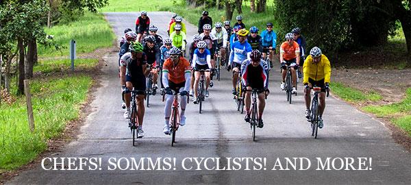 It begins! Fun, food, wine, RIDE <a href="/ChefChiarello/">Michael Chiarello</a> <a href="/BottegaGF/">BottegaGF</a> in YVL benefiting #VineTrail @NapaBike @clinicole