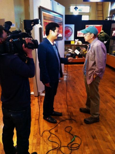 NTxHistCenter's tweet photo. News crew from Hanoi checking out Vietnam Syndrome Exhibit at our museum in McKinney. Come visit and see why.. http://t.co/E1Ls9oRUmM