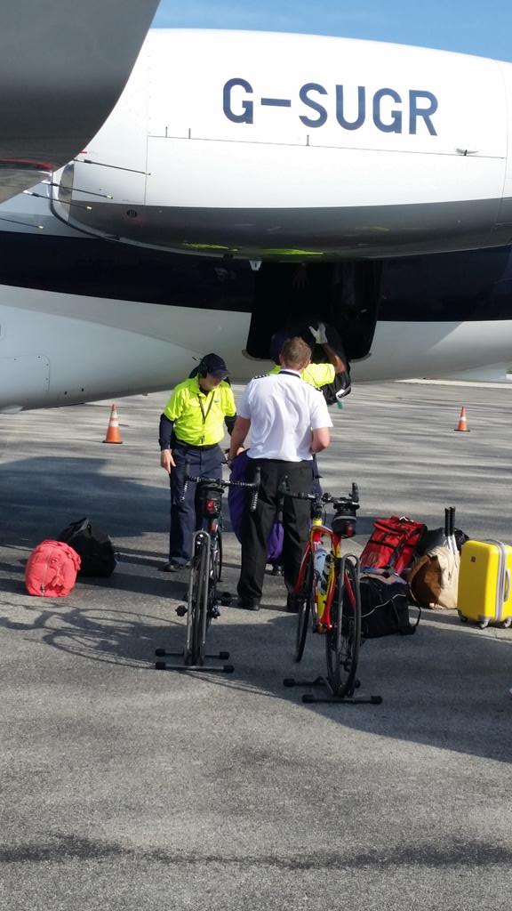 Loading up G-SUGR most important  my bikes. Never mind the wife's gear