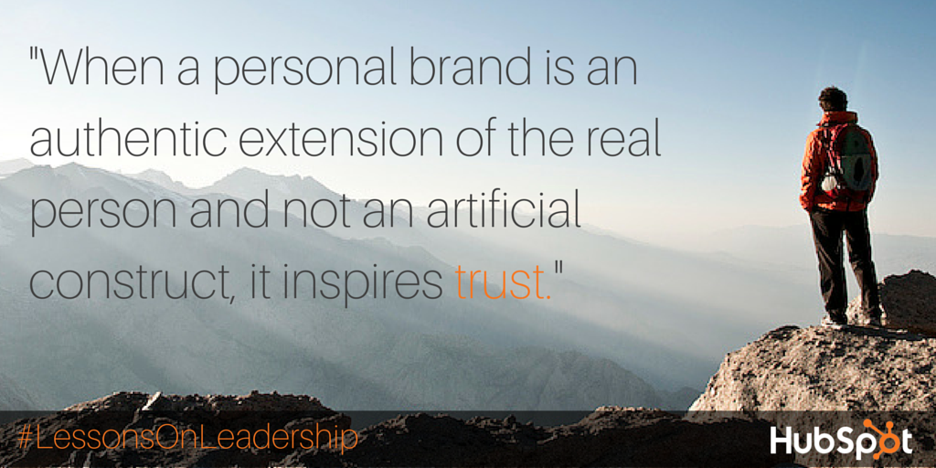HubSpot's tweet photo. Be authentic. Inspire trust.

(From @Dharmesh's #LessonsOnLeadership) http://t.co/vkhK1DrvZK http://t.co/zg6qoC6QeW