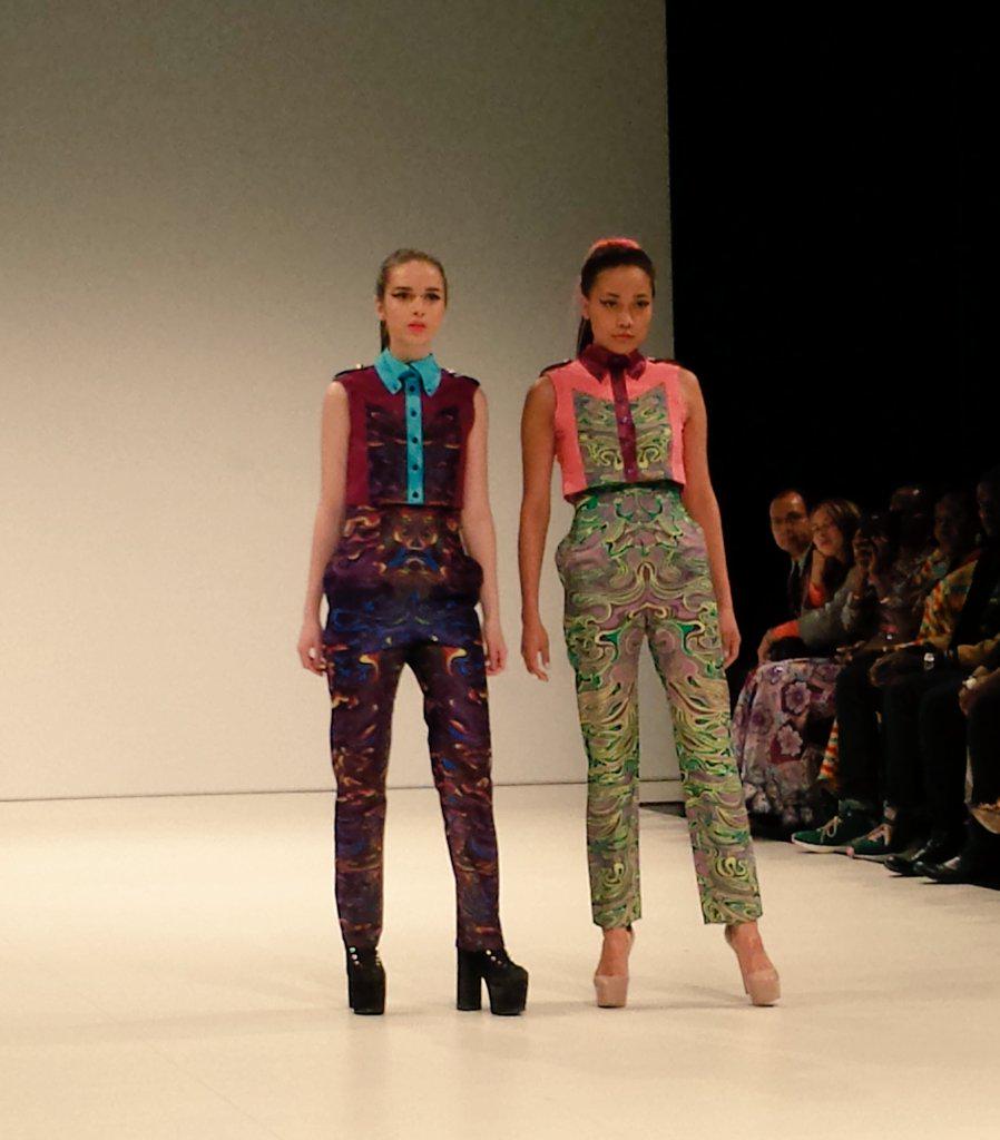 myblocktyler's tweet image. myblocktyler: French_Rebels: RT FashionArtTO: Double trouble with some psychedelic prints from TFLCOUTURE at #FAT2…