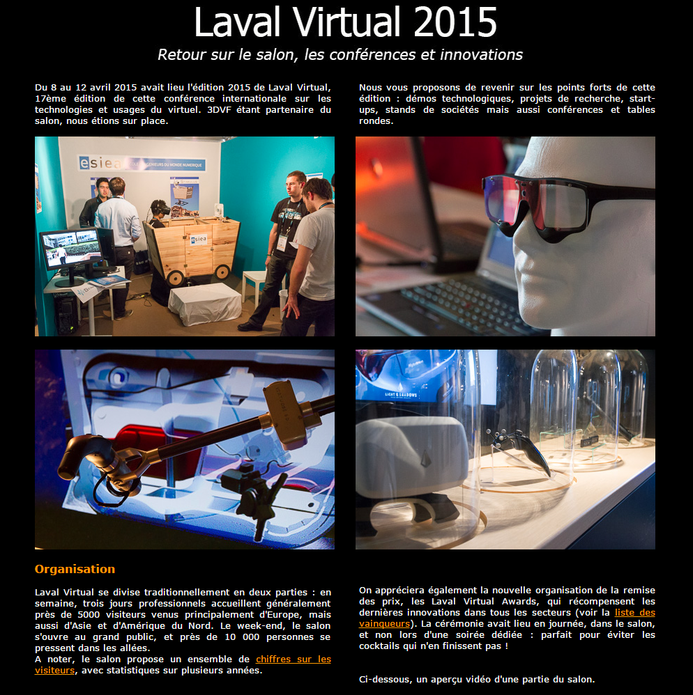 FranckyPedia's tweet photo. [#LavalVirtual2015] - Retour sur Laval Virtual 2015: http://t.co/zV4WyuNGzJ
via @3DVF @lavalvirtual #salon #virtual http://t.co/mTqZs5gWgb