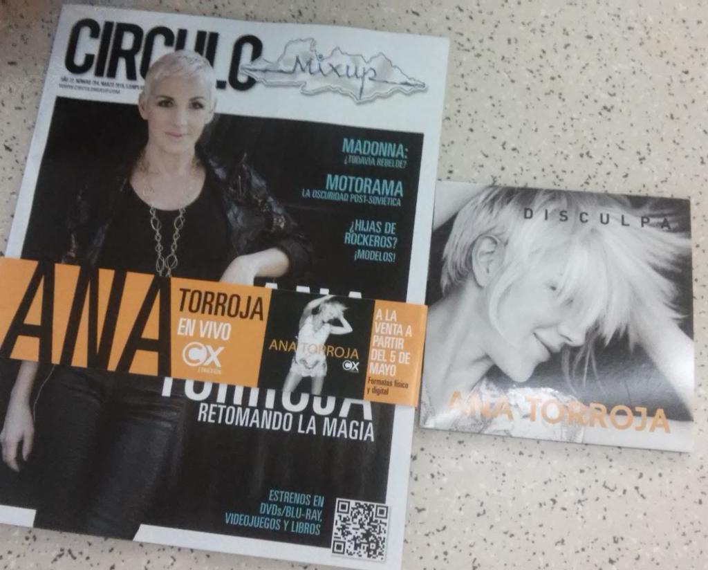 Club_TorrojaMex's tweet photo. El viernes vamos a sortear esta revista y este sencillo #DISCULPA de @Ana_Torroja
#SoloDF http://t.co/8Ml1IGFxop
#AnaTorrojaCX