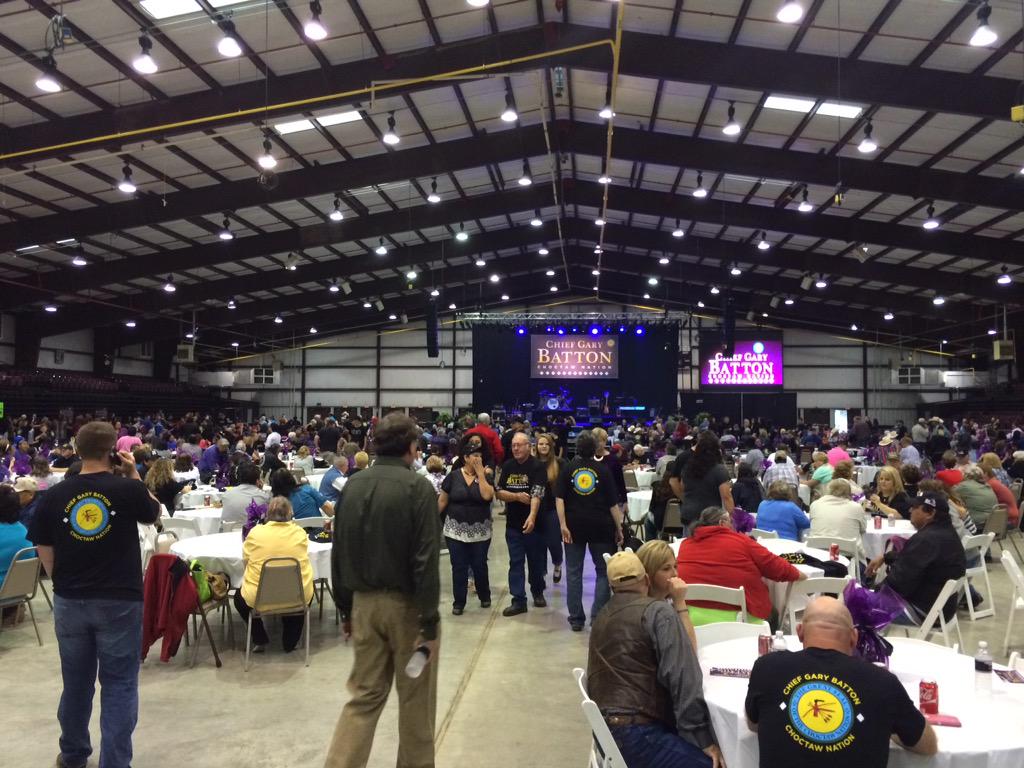 ChiefBatton's tweet photo. The Expo Center is filling up for the kickoff.
Make sure to show your support.
#BattonIsMyMiko http://t.co/GoirKvPvhO