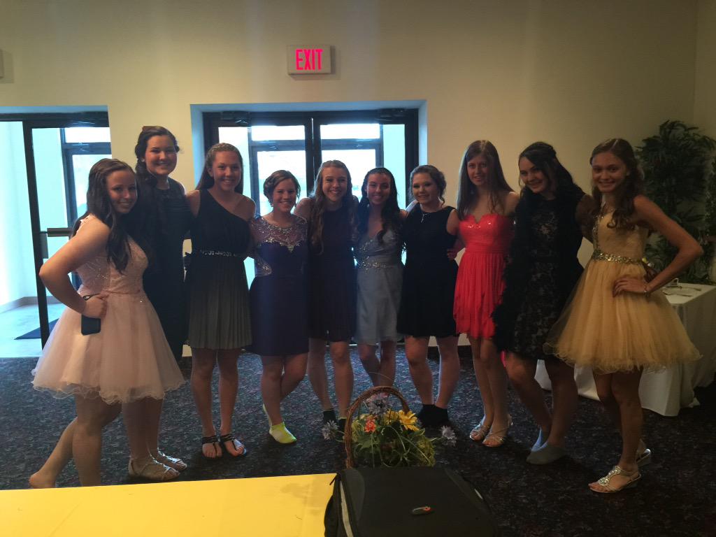 WVW_Softball's tweet photo. Heels and makeup or cleats and eye black? Sophomores looking good tonight! Have fun girls. http://t.co/t5Y46aJxRm
